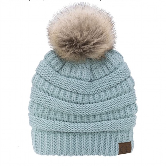 C.C. Boutique Accessories - C.C Cap Cuff MINT Warm Soft Stretch Beanie Hat